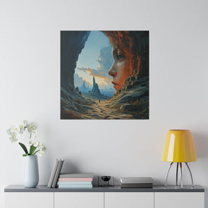 Fantasy Realm Wall Art | Square Matte Canvas