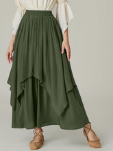 Load image into Gallery viewer, Smocked Waist Band Ruched Layered Skirt