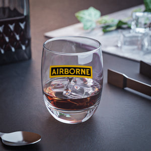 U.S. Army Airborne Tab Whiskey Glass