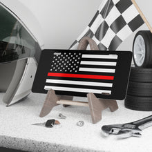 Load image into Gallery viewer, First Responder Red Line American Flag Vanity Plate