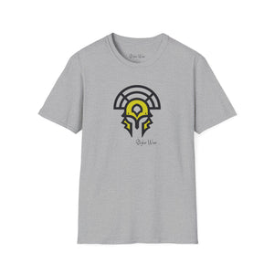 Warrior Helmet Yellow | Unisex Softstyle T-Shirt