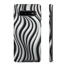 Load image into Gallery viewer, Funky Lines Black and White | iPhone, Samsung Galaxy, and Google Pixel Tough Cases