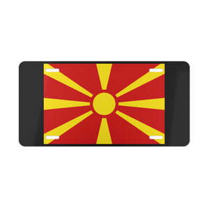 Macedonia Flag Vanity Plate