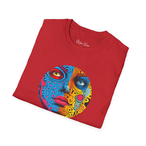 Abstract Face Pop Art | Unisex Softstyle T-Shirt