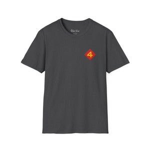 4th Marine Division Patch | Unisex Softstyle T-Shirt