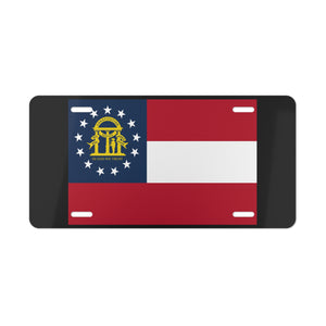 Georgia State Flag Vanity Plate
