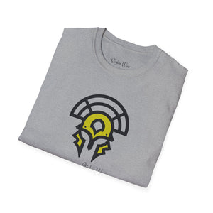 Warrior Helmet Yellow | Unisex Softstyle T-Shirt