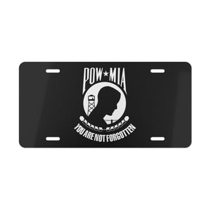 POW-MIA Flag Vanity Plate