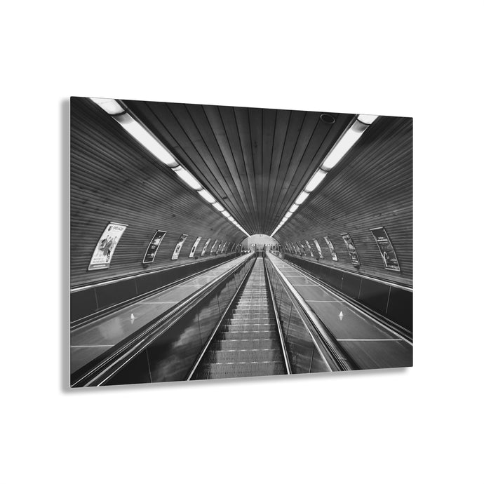 Subway Escalator Acrylic Prints