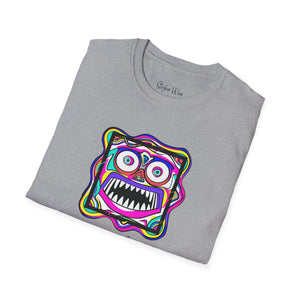 Abstract Funky Face Pop Art | Unisex Softstyle T-Shirt