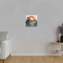 Load image into Gallery viewer, Sunset Beach Wall Art | Square Matte Canvas