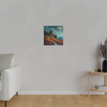 Load image into Gallery viewer, Castle on a Cliff Wall Art | Square Matte Canvas