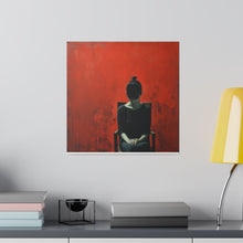 Load image into Gallery viewer, Red Painted Wall Art | Square Matte Canvas