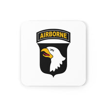 Load image into Gallery viewer, U.S. Army 101st Airborne Division Patch Corkwood Coaster Set