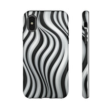 Load image into Gallery viewer, Funky Lines Black and White | iPhone, Samsung Galaxy, and Google Pixel Tough Cases