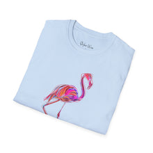 Load image into Gallery viewer, Neon Flamingo Pop Art | Unisex Softstyle T-Shirt