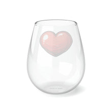 Load image into Gallery viewer, Red Heart Stemless Wine Glass, 11.75oz