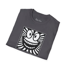 Load image into Gallery viewer, Black &amp; White Happy Pop Art | Unisex Softstyle T-Shirt