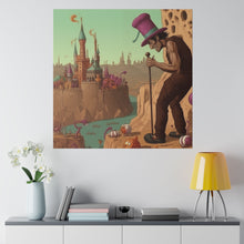 Load image into Gallery viewer, Abstract Top Hat | Square Matte Canvas