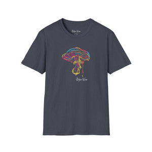 Neon Magic Mushroom | Unisex Softstyle T-Shirt