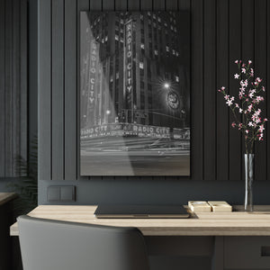 Radio City NYC Black & White Acrylic Prints