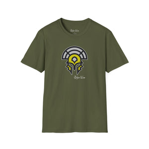 Warrior Helmet Yellow | Unisex Softstyle T-Shirt