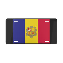 Load image into Gallery viewer, Andorra Flag Vanity Plate