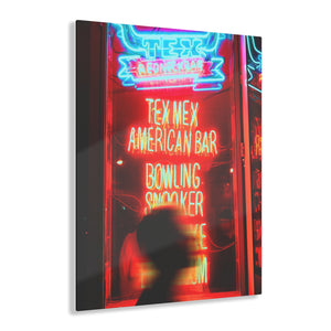 Neon Tex-Mex at Night Acrylic Prints