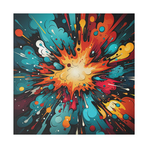 Cosmic Blast Wall Art | Square Matte Canvas