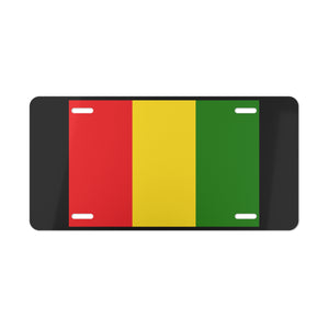 Guinea Flag Vanity Plate