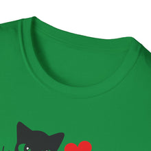 Load image into Gallery viewer, Kitty Hearts | Unisex Softstyle T-Shirt