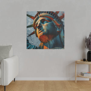 Lady Liberty 3 Wall Art | Square Matte Canvas