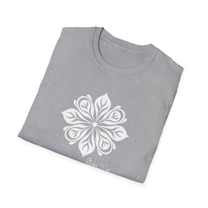 Tribal Flower White | Unisex Softstyle T-Shirt