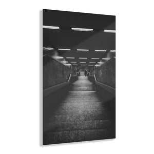 Stairs Under the City Black & White Acrylic Prints