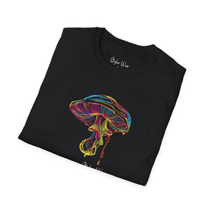 Neon Magic Mushroom | Unisex Softstyle T-Shirt