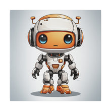 Load image into Gallery viewer, Cute Robot Wall Art | Square Matte Canvas