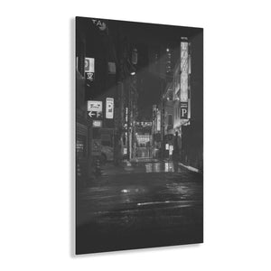 Tokyo Japan City Street Black & White Acrylic Prints