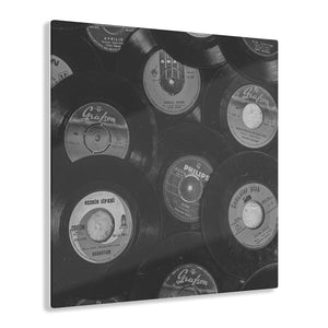 Vintage Record Vibes Black & White Acrylic Prints