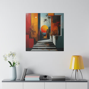 Abstract Home Wall Art | Square Matte Canvas