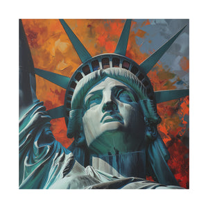 Lady Liberty 2 Wall Art | Square Matte Canvas