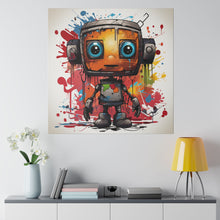 Load image into Gallery viewer, Painting Robot Wall Art | Square Matte Canvas