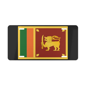 Sri Lanka Flag Vanity Plate