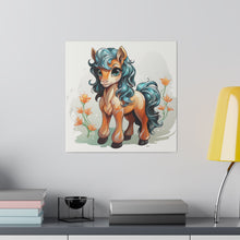 Load image into Gallery viewer, Happy Pony Wall Art | Square Matte Canvas