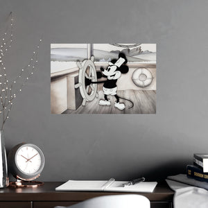 Steamboat Willie |  Horizontal Matte Posters