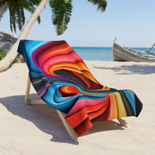 Load image into Gallery viewer, Funky Swirls Beach Towel