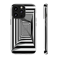 Load image into Gallery viewer, Black &amp; White Framed Illusion | iPhone, Samsung Galaxy, and Google Pixel Tough C