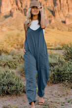 Load image into Gallery viewer, Double Take V-Neck Sleeveless Jumpsuit with Pocket