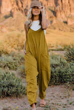 Load image into Gallery viewer, Double Take V-Neck Sleeveless Jumpsuit with Pocket