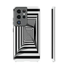 Load image into Gallery viewer, Black &amp; White Framed Illusion | iPhone, Samsung Galaxy, and Google Pixel Tough C