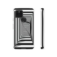 Load image into Gallery viewer, Black &amp; White Framed Illusion | iPhone, Samsung Galaxy, and Google Pixel Tough C